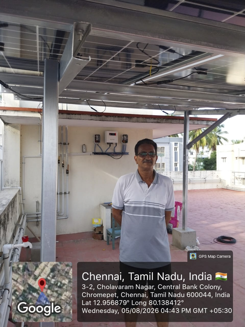 Residential Rooftop Solar at Chromepet, Chennai – 600 044, Tamil Nadu